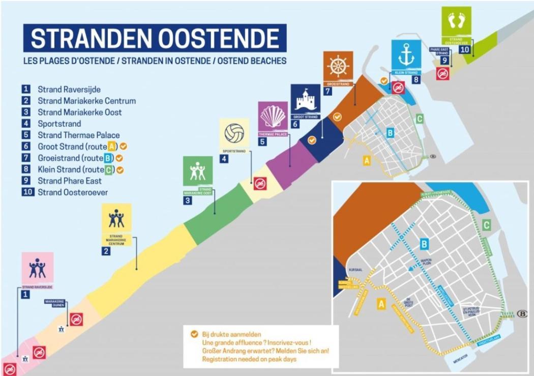 Vakantieappartement Emiel Centrum Oostende Met Garage Bagian luar foto